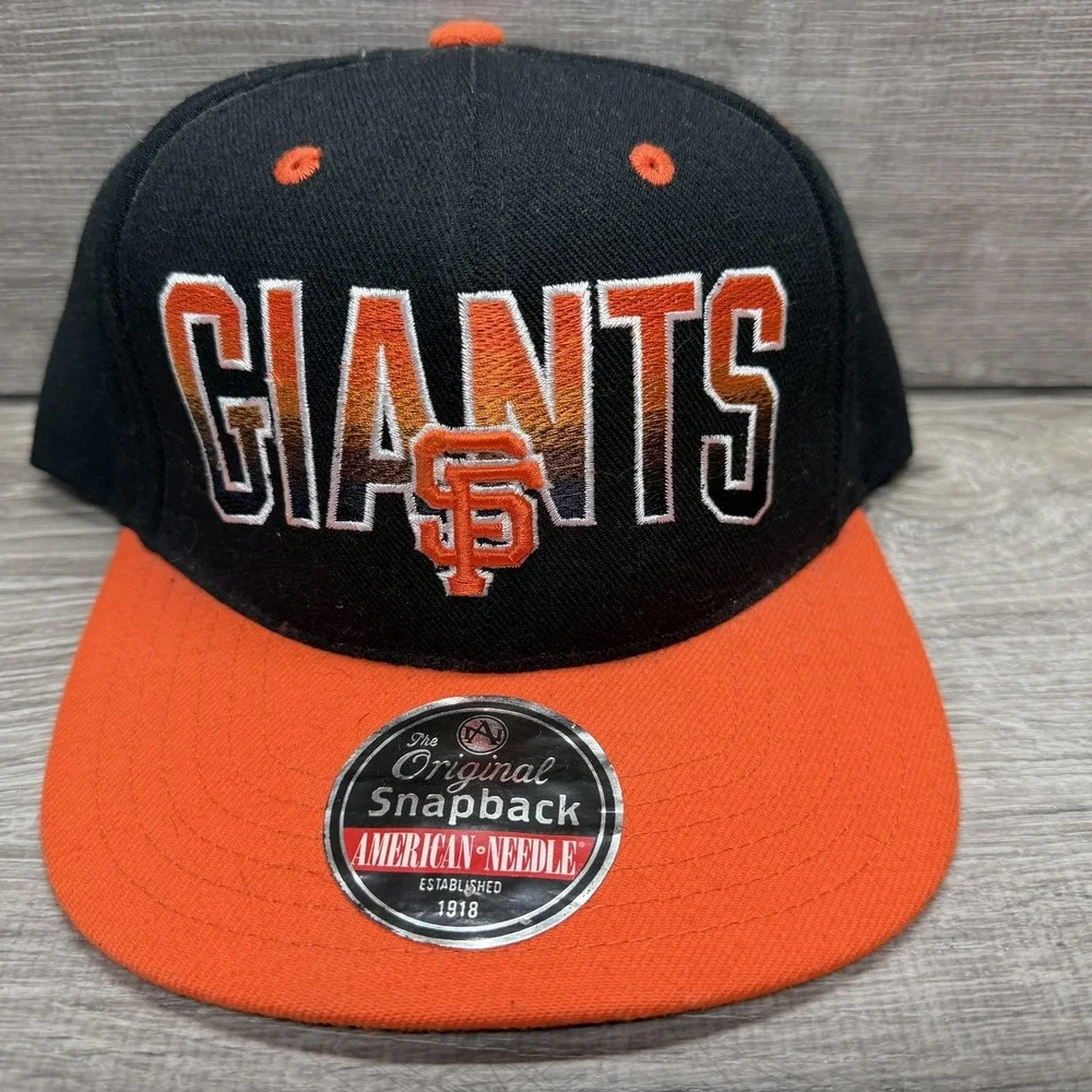San Francisco Giants Hat Cap Snap Back Mens One Size Black MLB American Needle